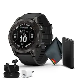 Garmin - Fenix 7 Pro Sapphire Solar Edition Carbon Gray DLC Titanium 47 MM - Gray - (2022)