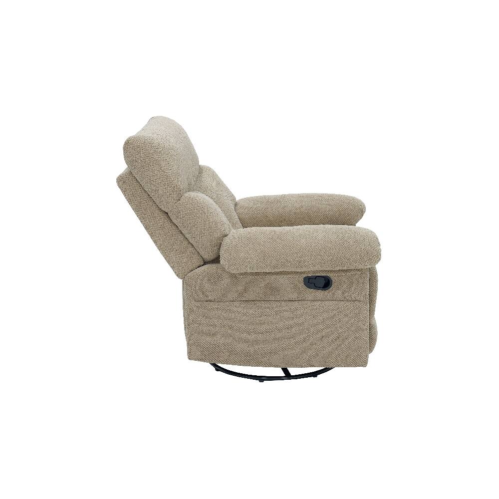 Alt View 10. Ropilly - Ropilly Modern swivel rocker recliner, camel fabric glider armchair for living room - Camel.