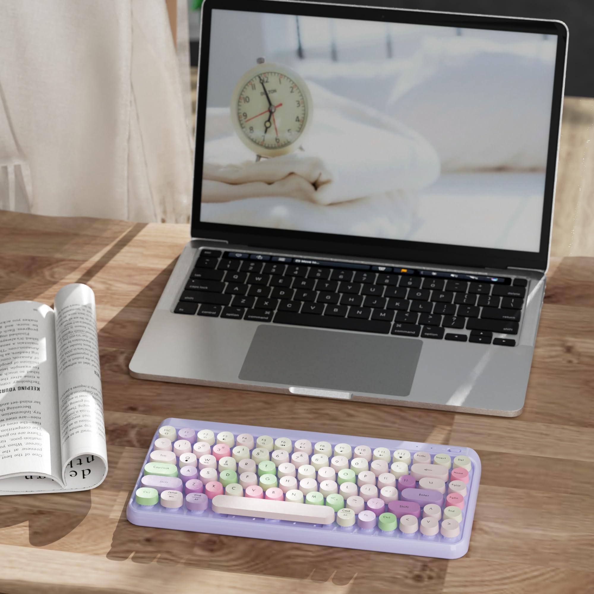 METALTON Portable Colorful Computer Keyboards Mini Retro Typewriter ...