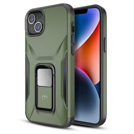 Mybat Pro - Antimicrobial Stealth Series with Stand for Apple iPhone 17e / 16e / 14 / 13 - Army - Green