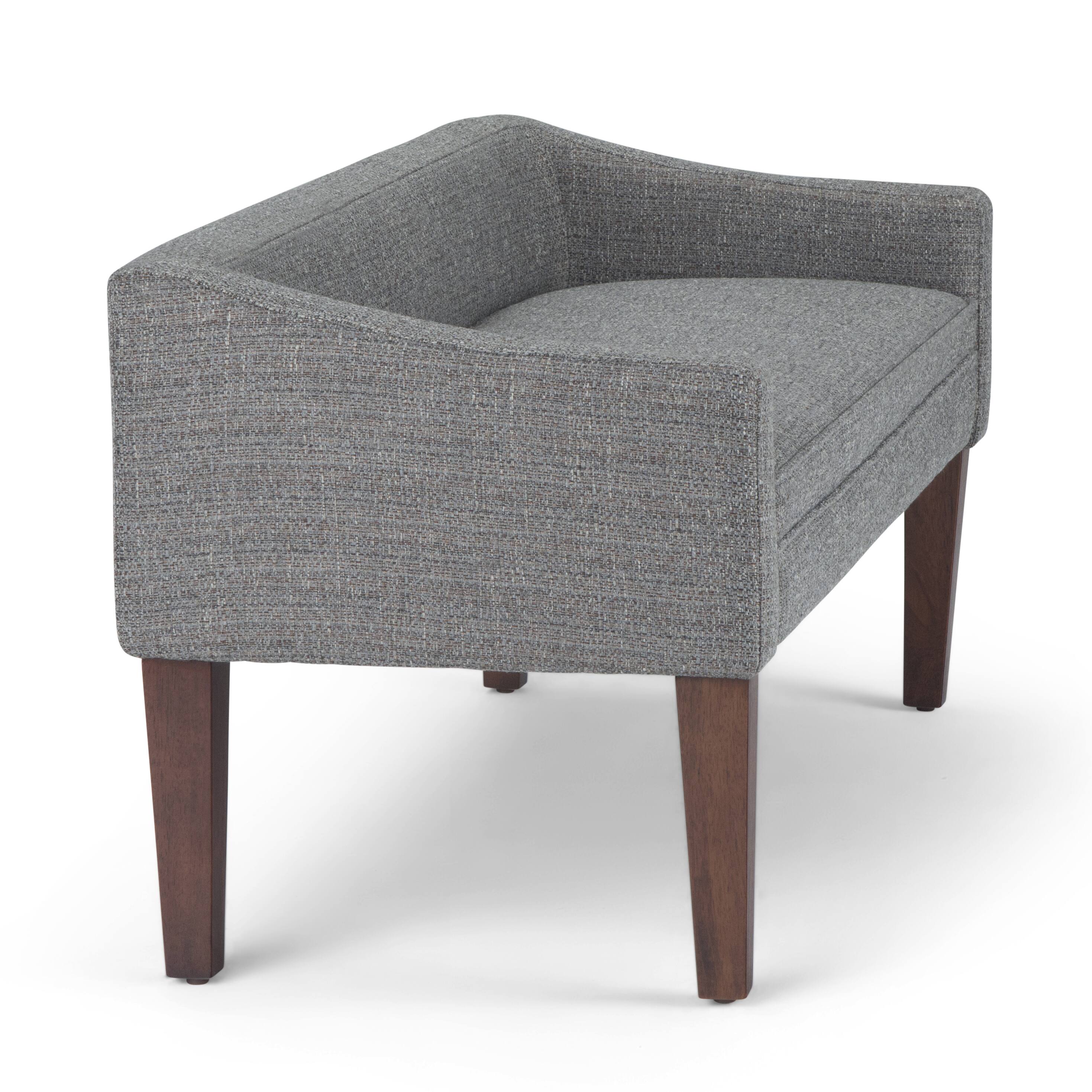 Alt View 17. Simpli Home - Parris Upholstered Bench - Pebble Grey.