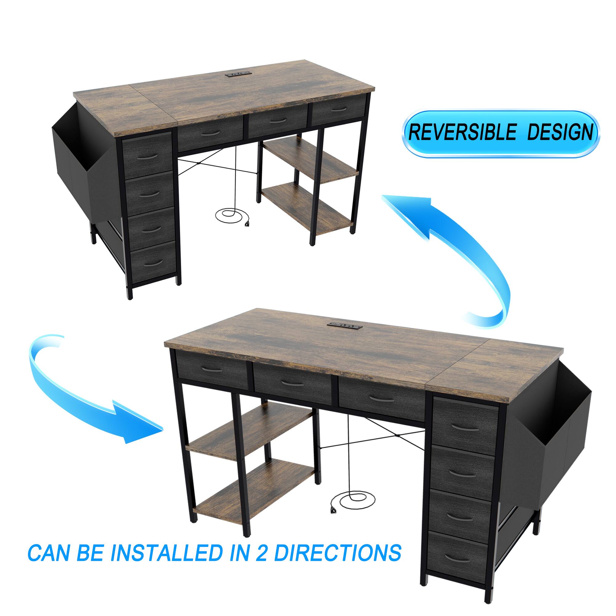 REVERSIBLE DESIGN  
CAN BE INSTALLED IN 2 DIRECTIONS