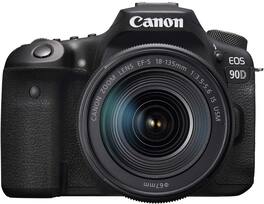 Canon - 90D Digital SLR Camera with 18-135 is USM Lens (International Model)