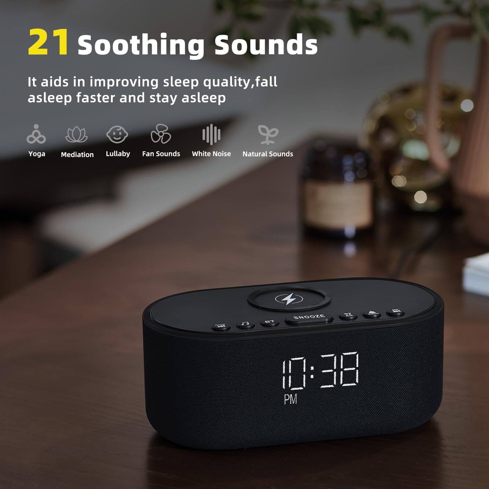 21 Soothing Sounds

It aids in improving sleep quality, fall asleep faster and stay asleep

- Yoga
- Meditation
- Lullaby
- Fan Sounds
- White Noise
- Natural Sounds

4 Z SNOOZE

10:38 PM