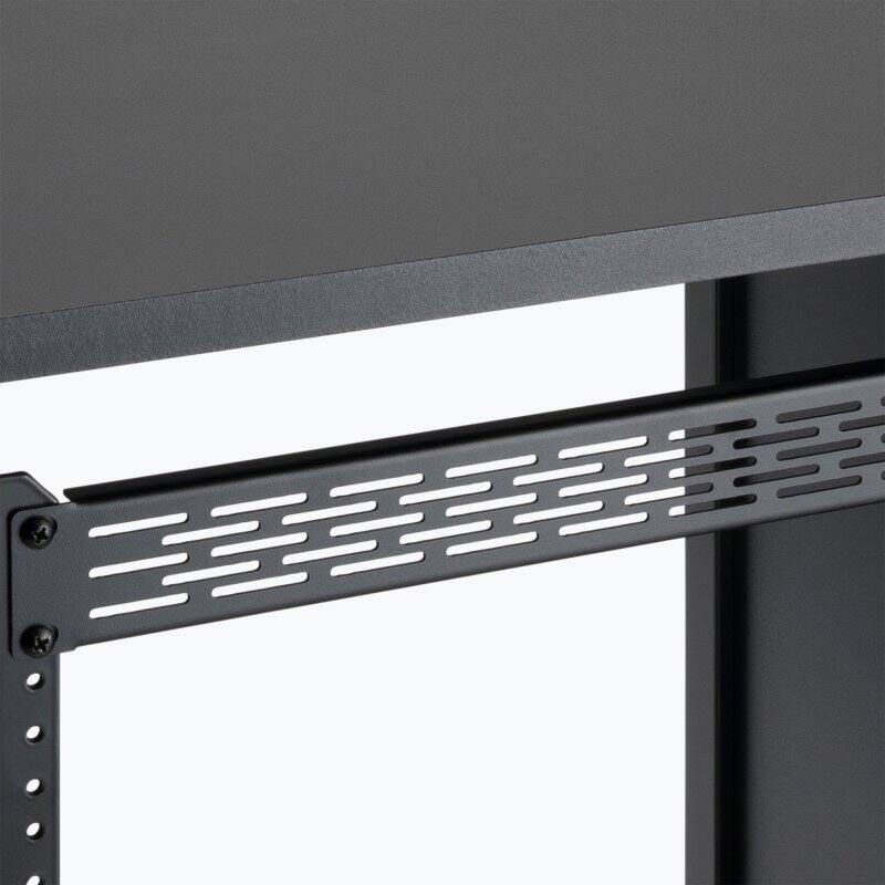 Alt View 6. On Stage Stands - On-Stage Vented Rack Panel, 1U (RPV1000) - Black.