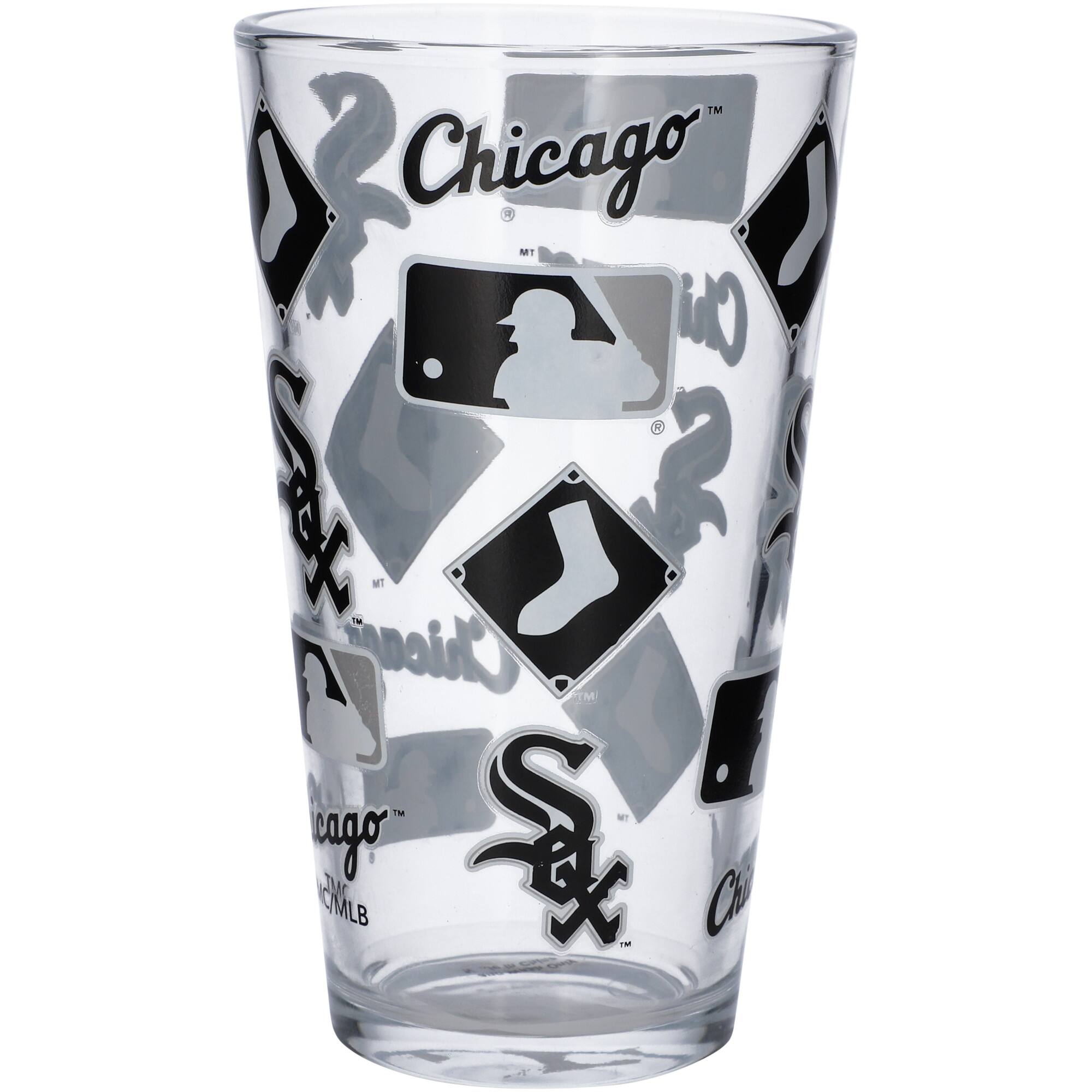 The Memory Company - Chicago White Sox 16oz. Allover Pint Glass - Multicolor
