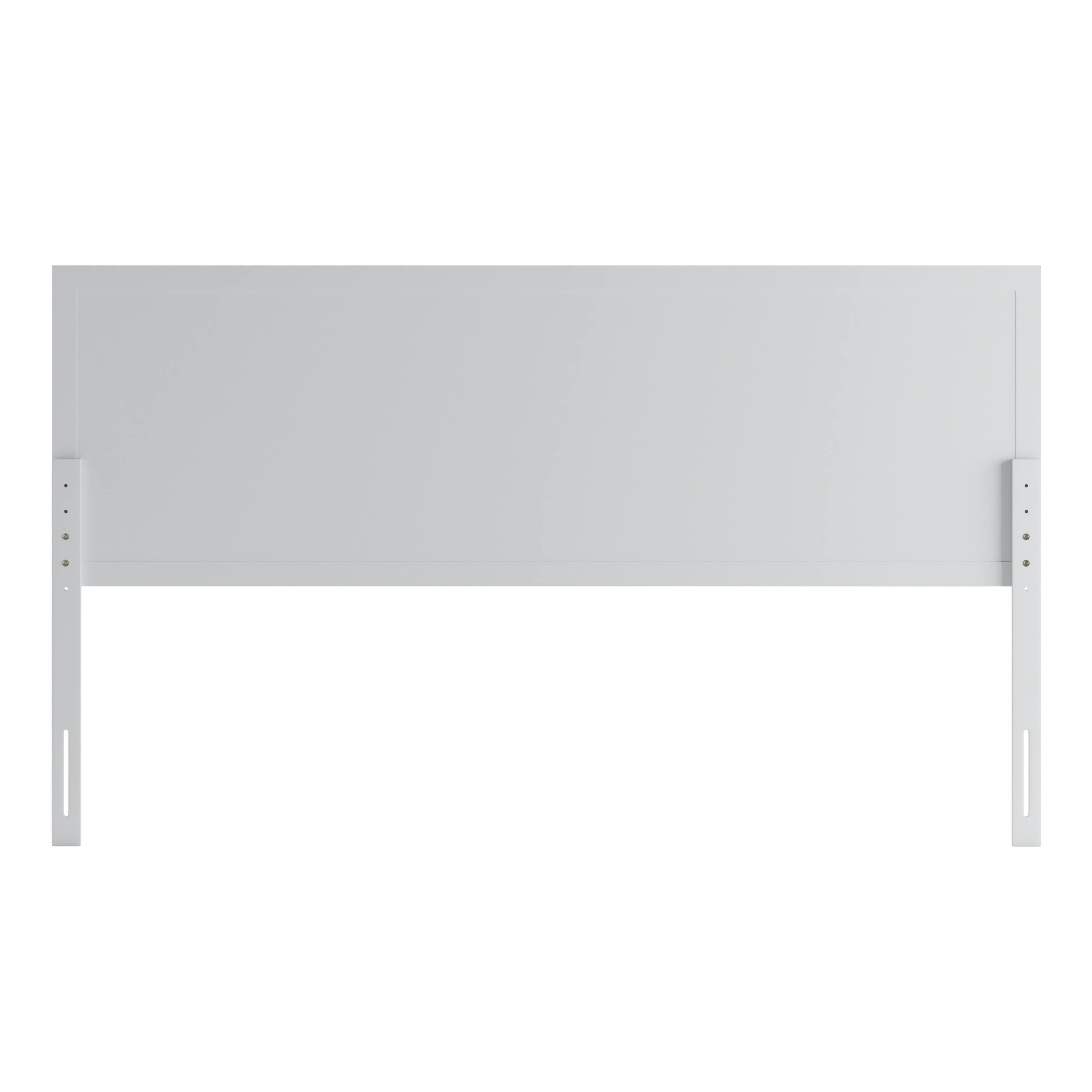 Alt View 7. Emma + Oliver - Omar Paneled Wooden Adjustable Headboard Only - White.