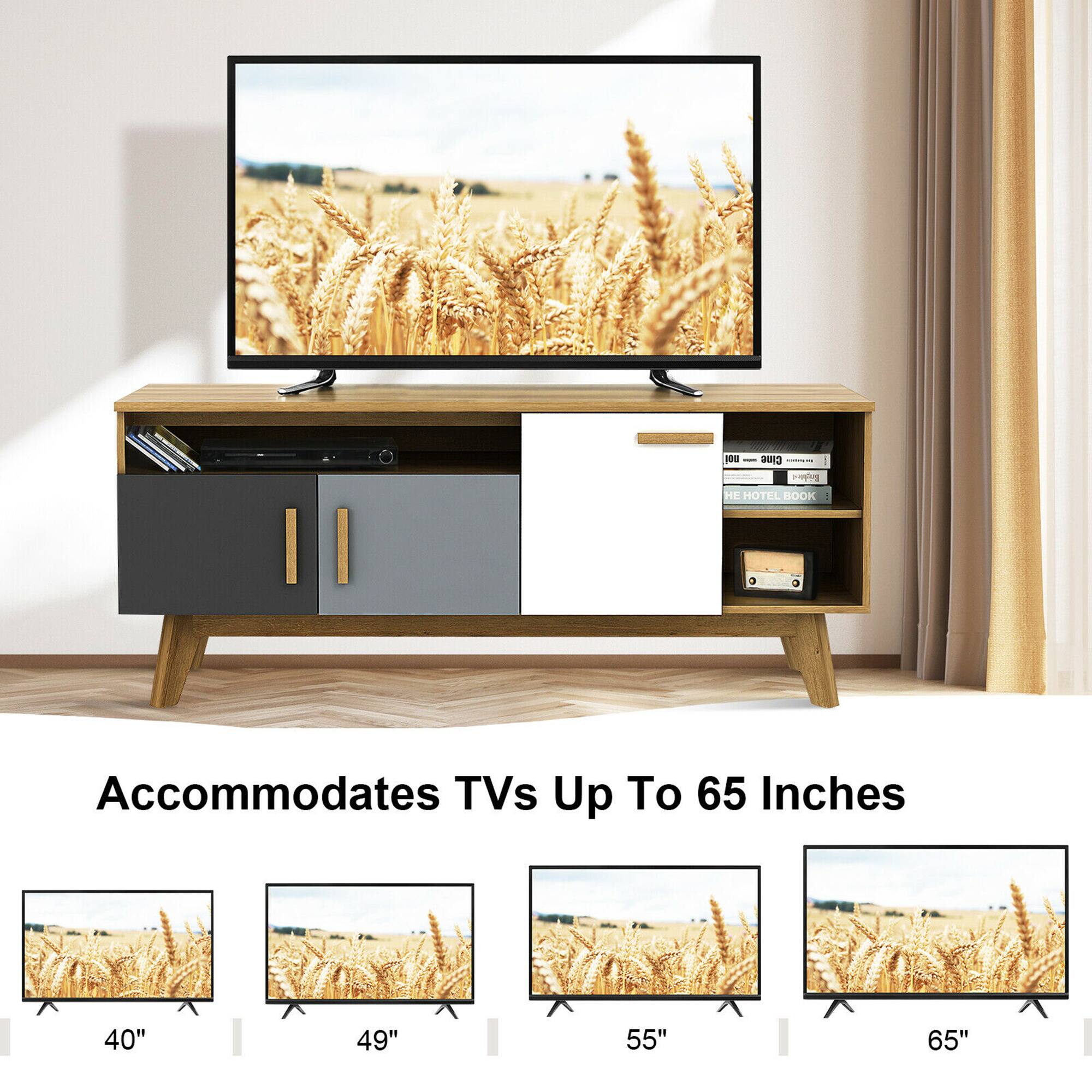Accommodates TVs up to 65 inches.