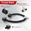 Tricep Rope:

1. Heavy-Duty Nylon Braided Rope
2. Chrome Plated Revolving Attachment
3. Solid PVC Ends