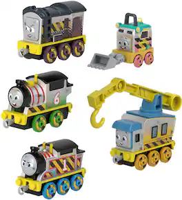 Fisher Price - Thomas & Friends Construction Crew 5-Piece Diecast Metal Toy Train & Vehicle Set - Collectibles - Multicolor