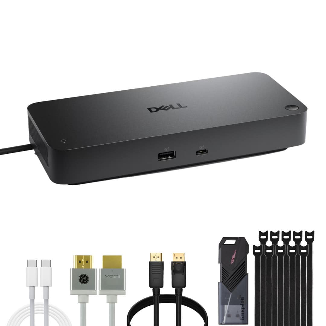 Dell - Pro Thunderbolt 4 Smart Dock (SD25TB4) with Cables, Ties & 128GB USB Drive