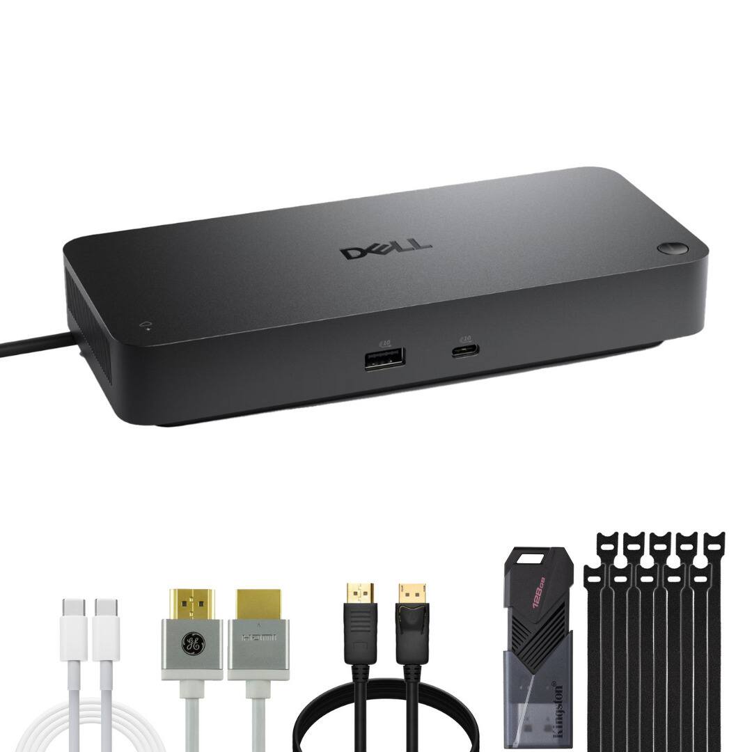 Dell - Pro Thunderbolt 4 Smart Dock (SD25TB4) with Cables, Ties & 128GB USB Drive