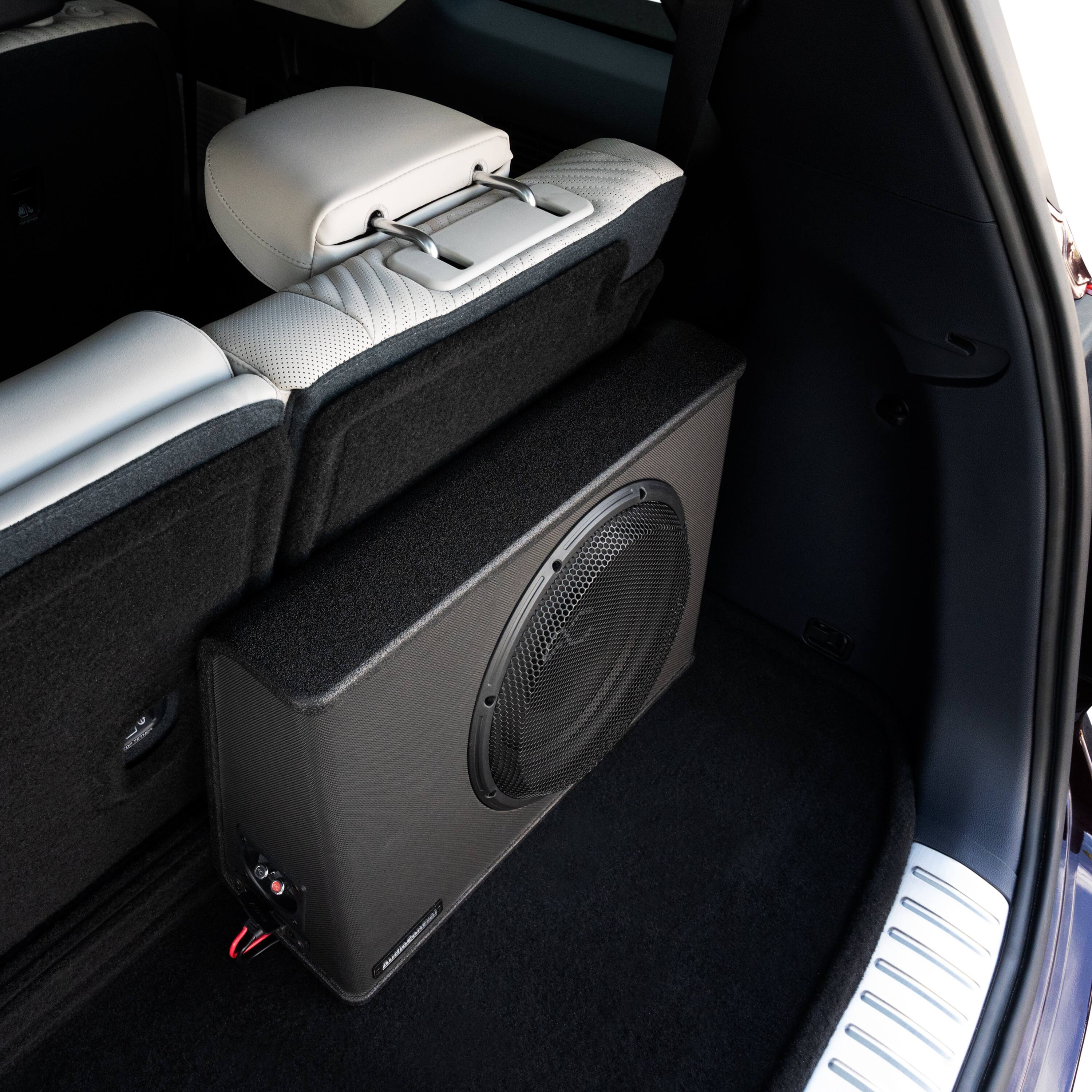 Alt View 23. AudioControl - Space Series 12” Single-Voice-Coil 2-Ohm Loaded Sealed Subwoofer Enclosure - Black.