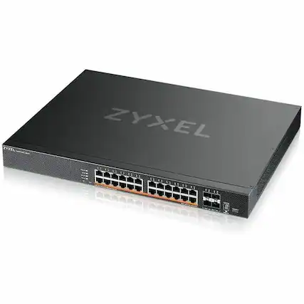 Front. ZYXEL - ZYXEL XMG2230-28HP Ethernet Switch - 24 Ports - Manageable - Gigabit Ethernet, 2.5 Gigabit Ethernet, 10 Gigabit Ethernet - Unknown.