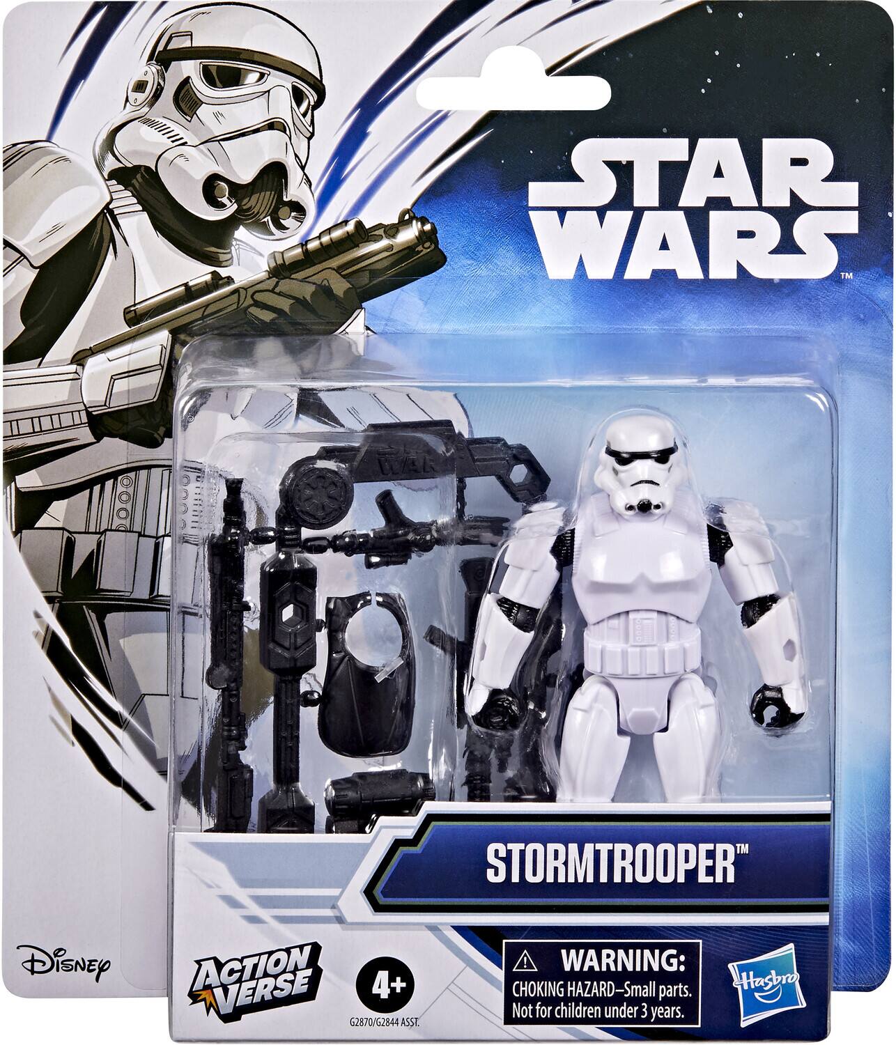 STAR WARS™ D STORMTROOPER Disney ACTION VERSE 4+ G2870/G2844 ASSI!  
WARNING: CHOKING HAZARD-Small parts. Hasbro Not for children under 3 years.