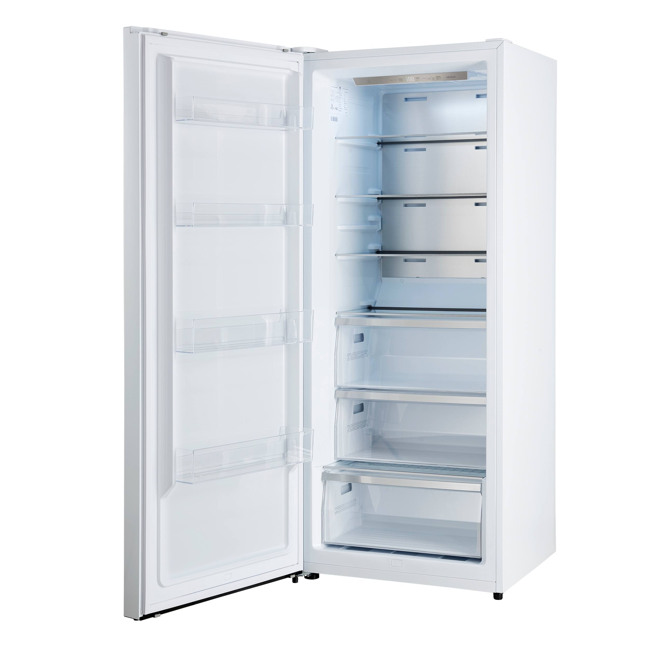 Alt View 6. Forno Appliances - Maderno 13.6 Cu. Ft. Left Swing Upright Convertible Freezer with Antique Brass Handles - White.