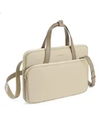 tomtoc - Versatile-A12 Laptop Shoulder Case Bag for 14 inch MacBook Pro, 13" MacBook Air & Pro, Microsoft Surface Laptop - Khaki - Front_Zoom
