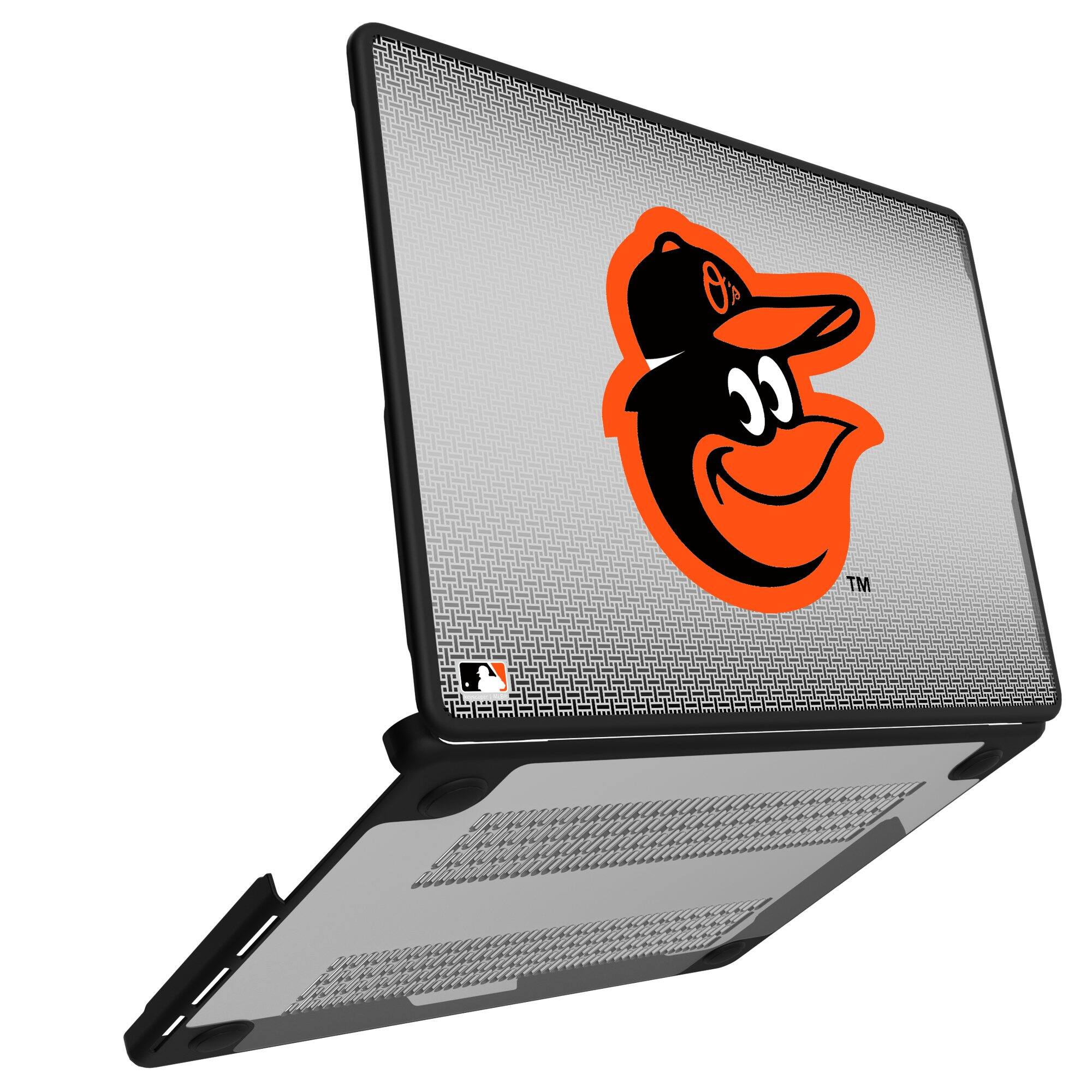Alt View 1. Keyscaper - Baltimore Orioles Linen MacBook Case - Pro 13 in - Multicolor.