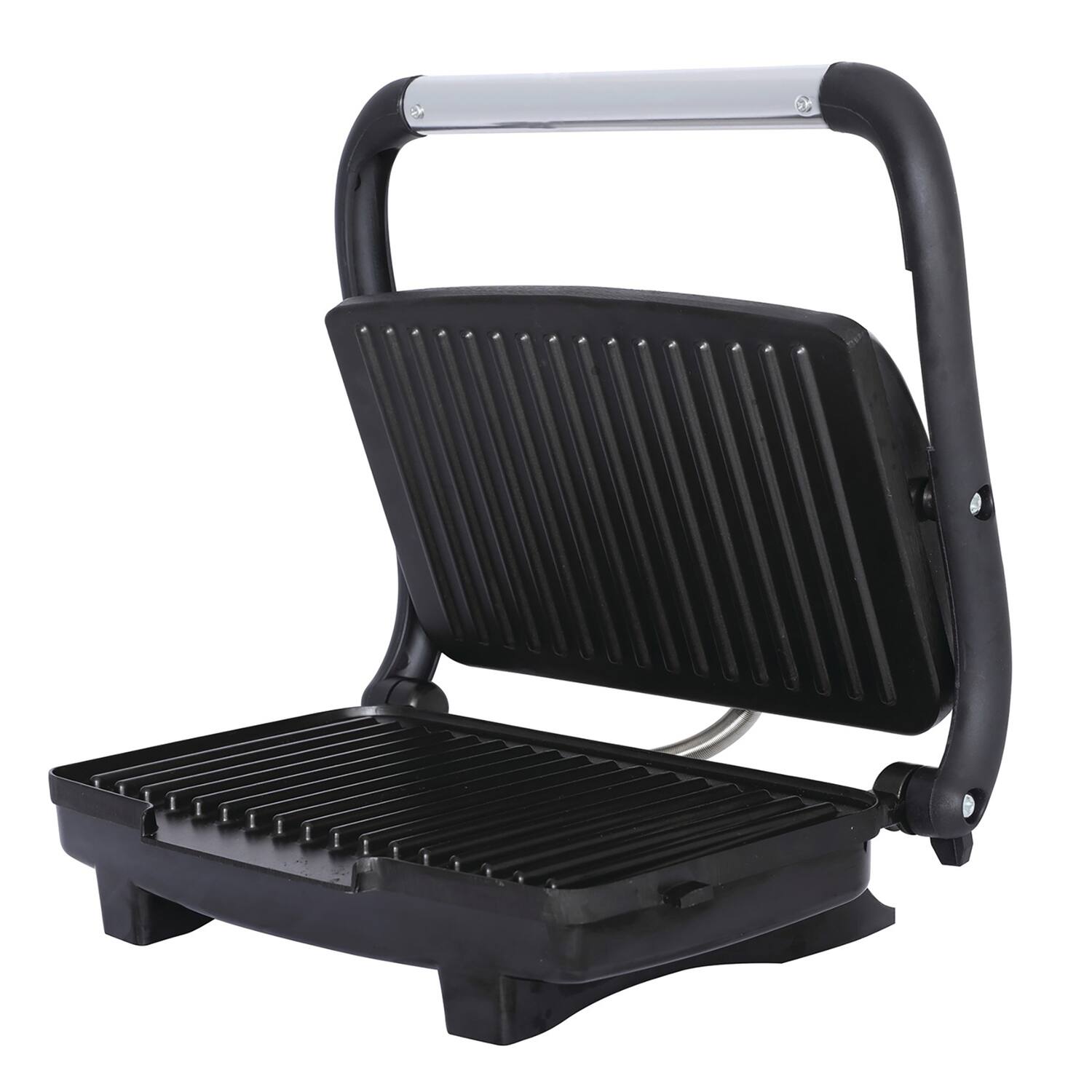Alt View 1. Brentwood - Brentwood Select TS-611 Compact Non-Stick Panini Grill & Sandwich Maker - Silver.
