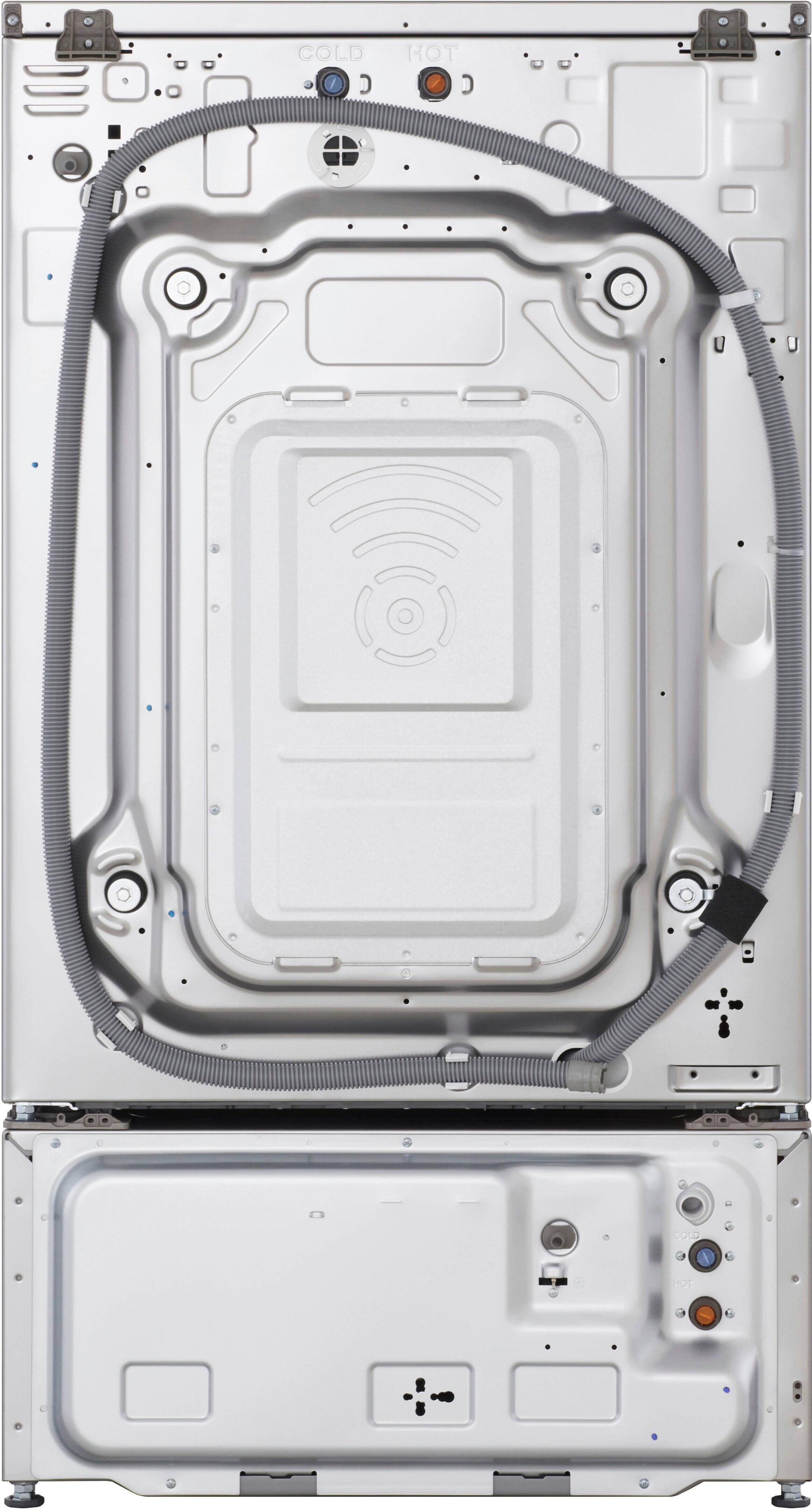 Alt View 17. LG - SIGNATURE SideKick 1.0 Cu Ft Top Load Pedestal Washer with Dual LED Display - Brushed Platinum Steele.