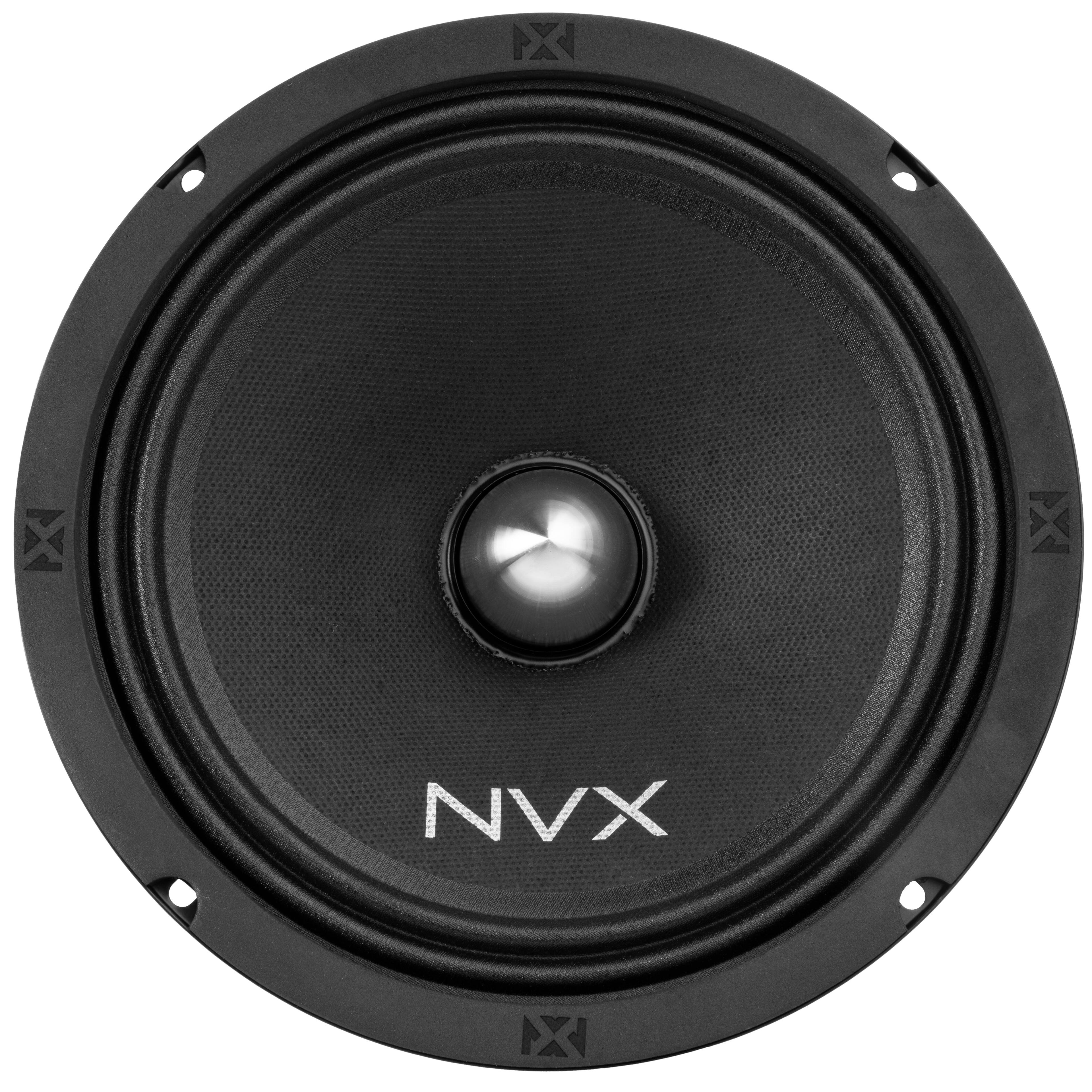 Angle. NVX - VPRO8BM (Sold Individually) 500W Peak (250W RMS) 8in V-Series Pro Midrange Loudspeaker with Bullet Aluminum Phase Plug.