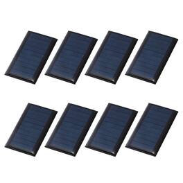 Unique Bargains - 8pcs 5V 0.225W 45mA Mini Solar Panels, Small Solar PV Cells for DIY Electric Toy Materials Kits - Black