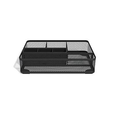 Alt View 2. TRU RED - TRU RED™ 7 Compartment Mesh Drawer Organizer, Matte Black (TR57544) - Matte Black.