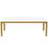 Back. Kadyn - Kadyn Dining Table, Living Room Table Rectangular, 78 inch Long Kitchen Table for 6-8 People,White & Gold - White & Gold.
