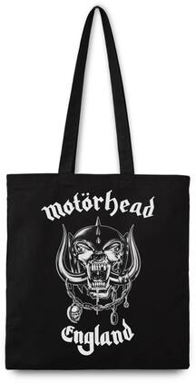 PopMarket - Motorhead - Rocksax - Motorhead - England Logo - Eco-Friendly Tote Bag (Black) - Multicolor