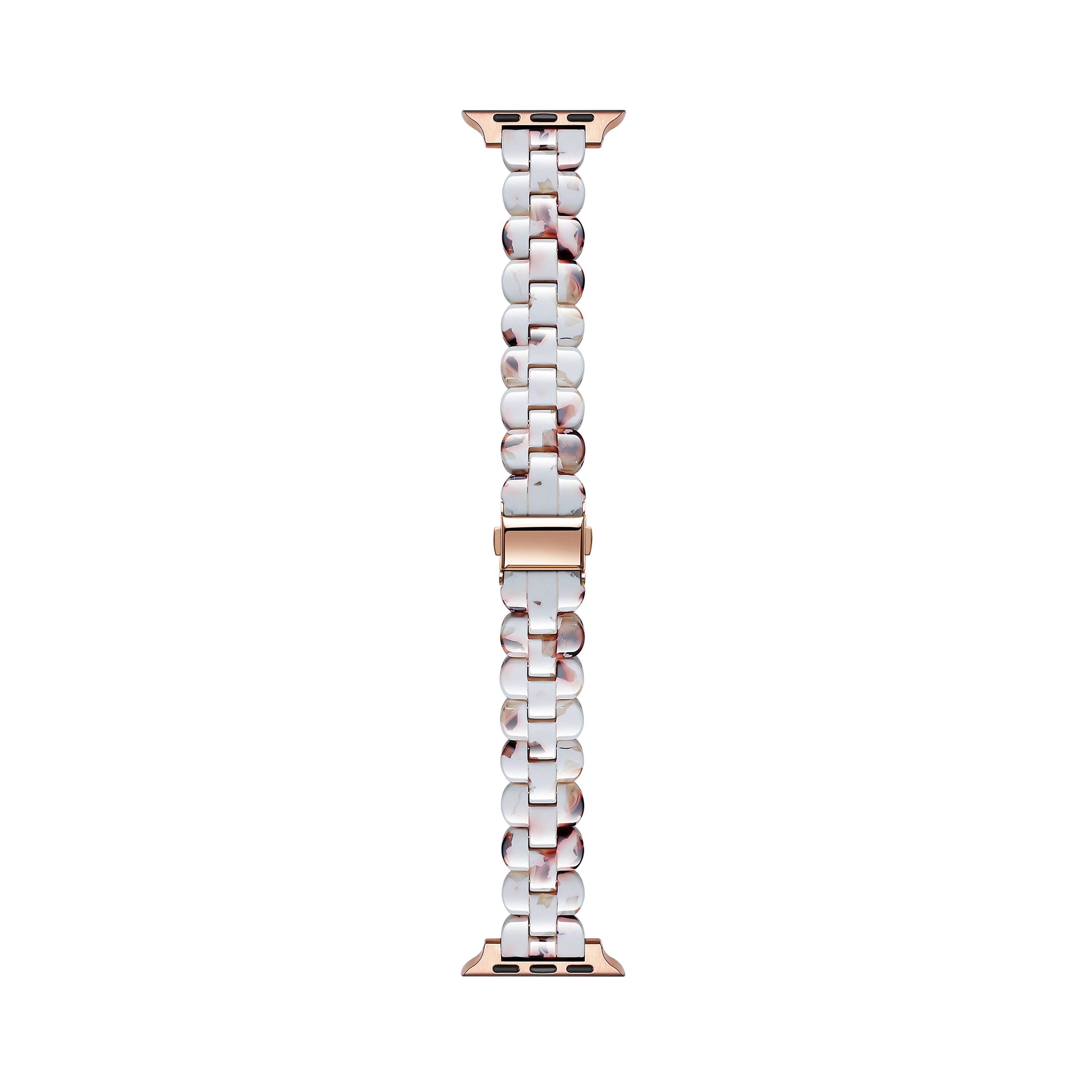 Left. Posh Tech - Elle Resin Link Band for Apple Watch - Ivory.