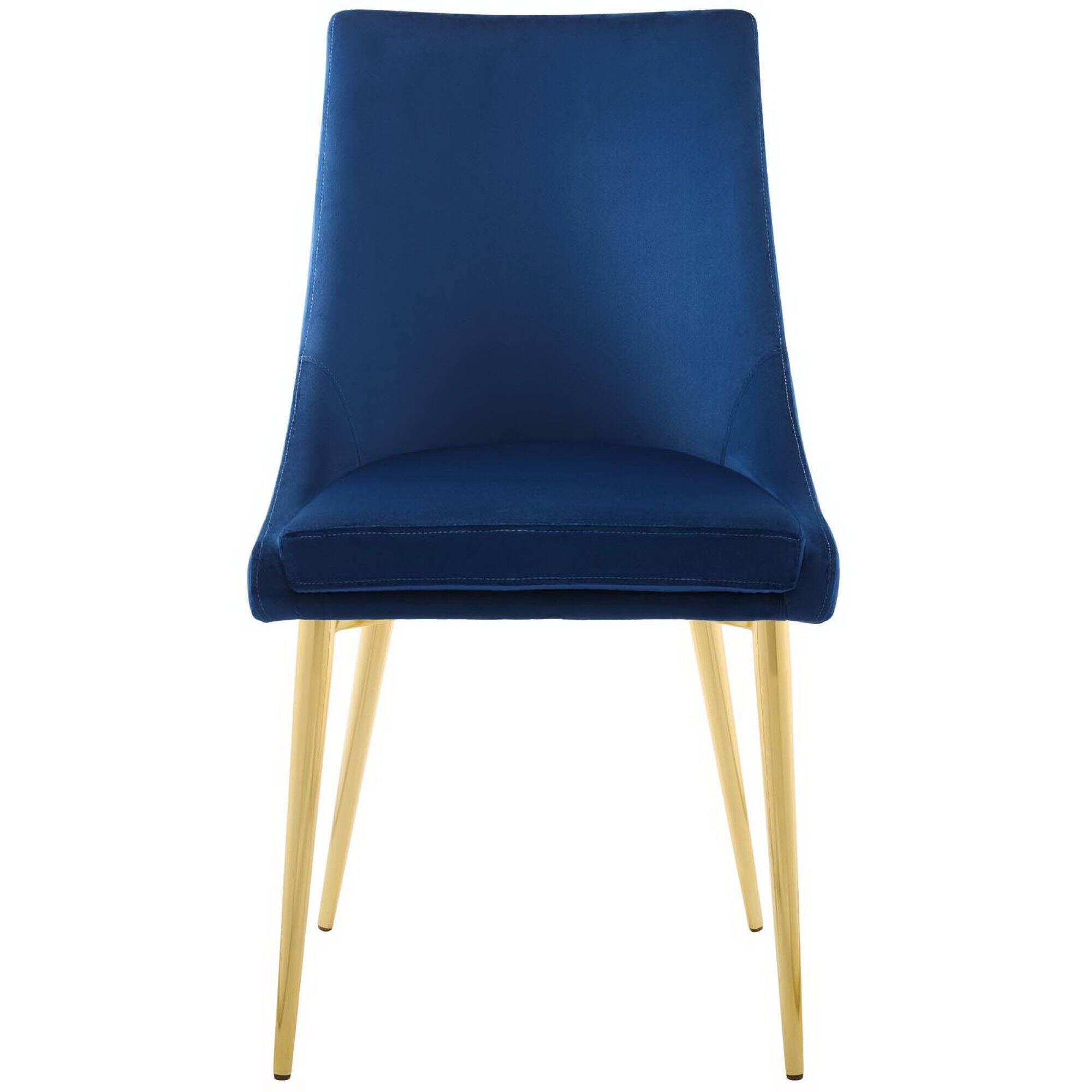 Alt View 2. Modway - Viscount Modern Accent Performance Velvet Dining Chair by Modway - Navy.