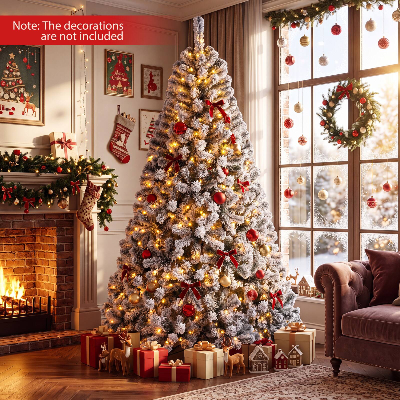 Note: The decorations are not included