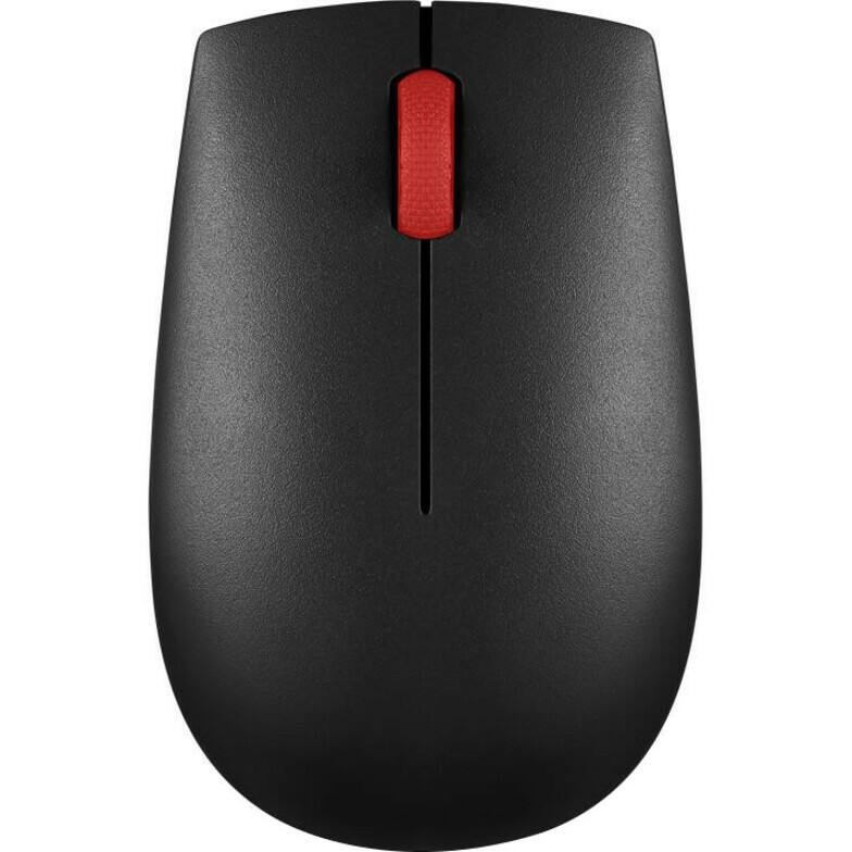 Alt View 3. Lenovo - Lenovo Essential Compact Wireless Mouse Black - Ambidextrous design - Radio Frequency - 2.4 GHz Wireless via Nano USB - Black.