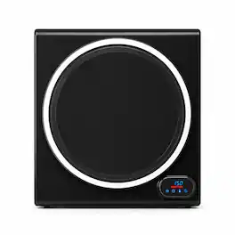 Equator - ED 852 Premium Compact Vented Sensor Dryer 3.5 Cu. Ft. 13 lbs Digital Controls Auto Dry Compact Design 110V - Black