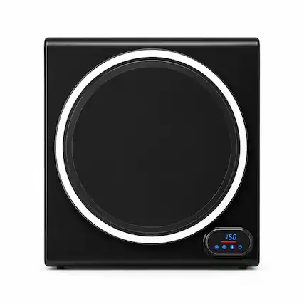 Front. Equator - Equator ED 852 Premium Compact Vented Sensor Dryer 3.5 Cu. Ft. 13 lbs Digital Controls Auto Dry Compact Design 110V - Black.
