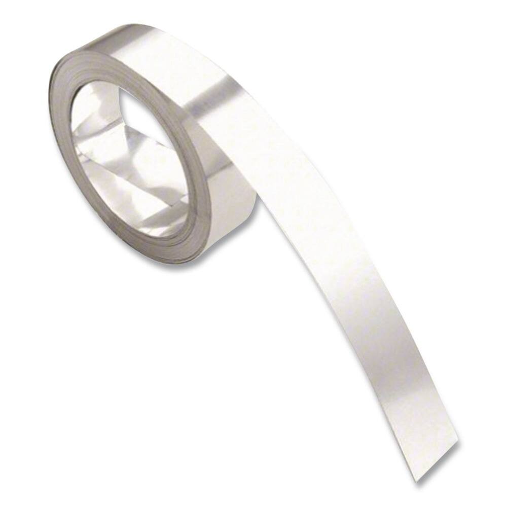 Left. DYMO - DYMO 31000 Rhino 0.5 in. x 16 ft. Metal Label Non-Adhesive Tape - Aluminum (1-Roll) - Aluminum.