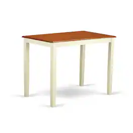 East West Furniture - Yarmouth Counter Height Table Finished in Buttermilk and Cherry - Buttermilk & Cherry
