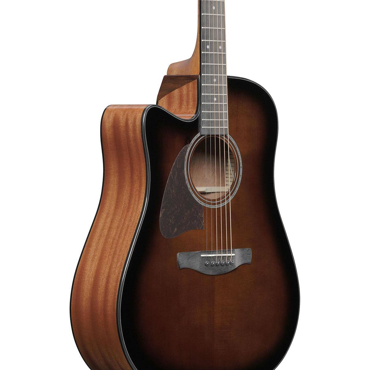 Alt View 5. Ibanez - Ibanez Advanced Acoustic Series AAD51LCE Left-Handed Acoustic Electric Guitar, Dark Violin Sunburst.