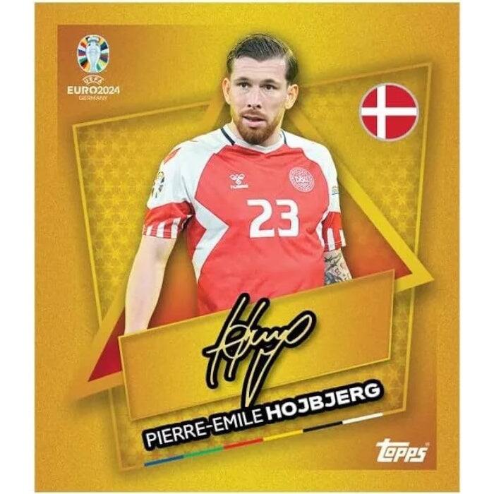 UEFA EURO 2024  
GERMANY  
D80  
23  
E  
M  
PIERRE-EMILE HOJBJERG  
Topps