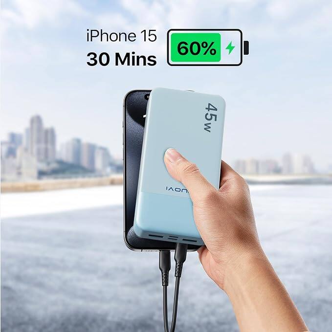 iPhone 15 60% 30 Mins 45w