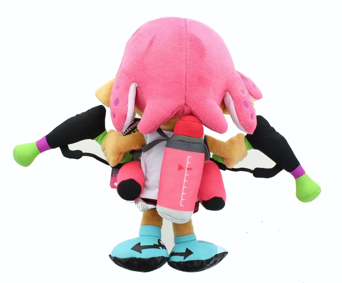 Alt View 10. Nintendo - Nintendo Splatoon 9-Inch Plush - Inkling Girl Neon Pink.