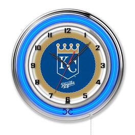 Holland Bar Stool Co. - Kansas City Royals 19" Double Neon Wall Clock - Multicolor