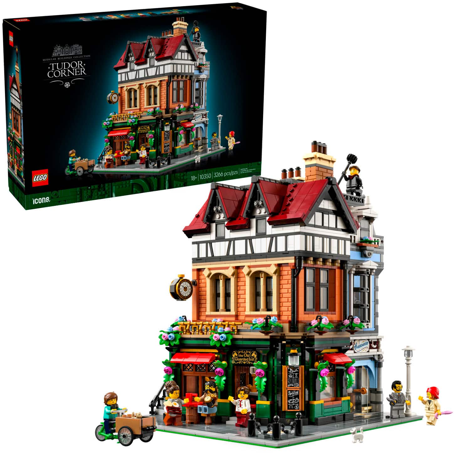 LEGO - Icons Tudor Corner Building Kit for Adults 10350 - Front_Zoom