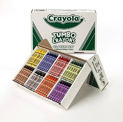 Crayola JUMBO CRAYONS CLASSPACK  
16 Traditional Bright Colors