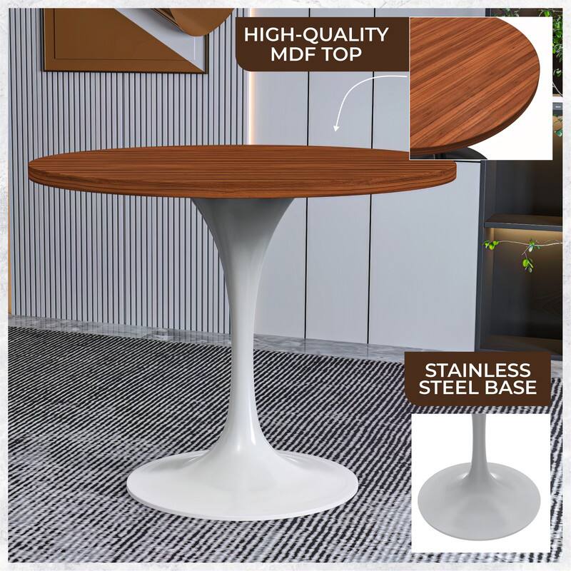 HIGH-QUALITY MDF TOP  
STAINLESS STEEL BASE