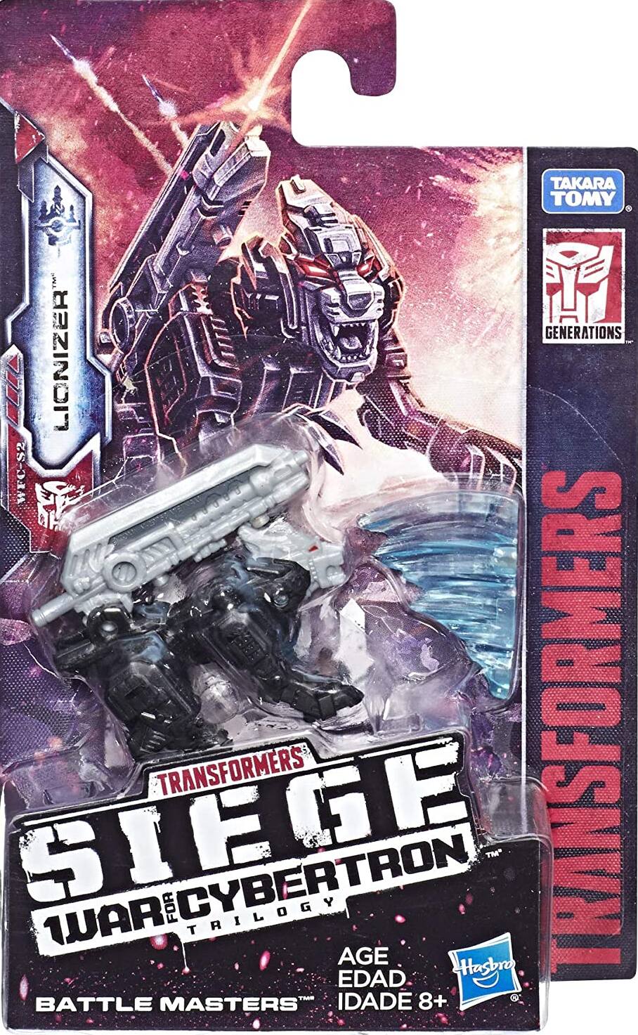 TAKARA TOMY GENERATIONS LIONIZER WFC-S2 SIEGE WAR TRANSFORMERS FOR CYBERTRON TRILOGY AGE EDAD IDADE 8+ BATTLE MASTERS