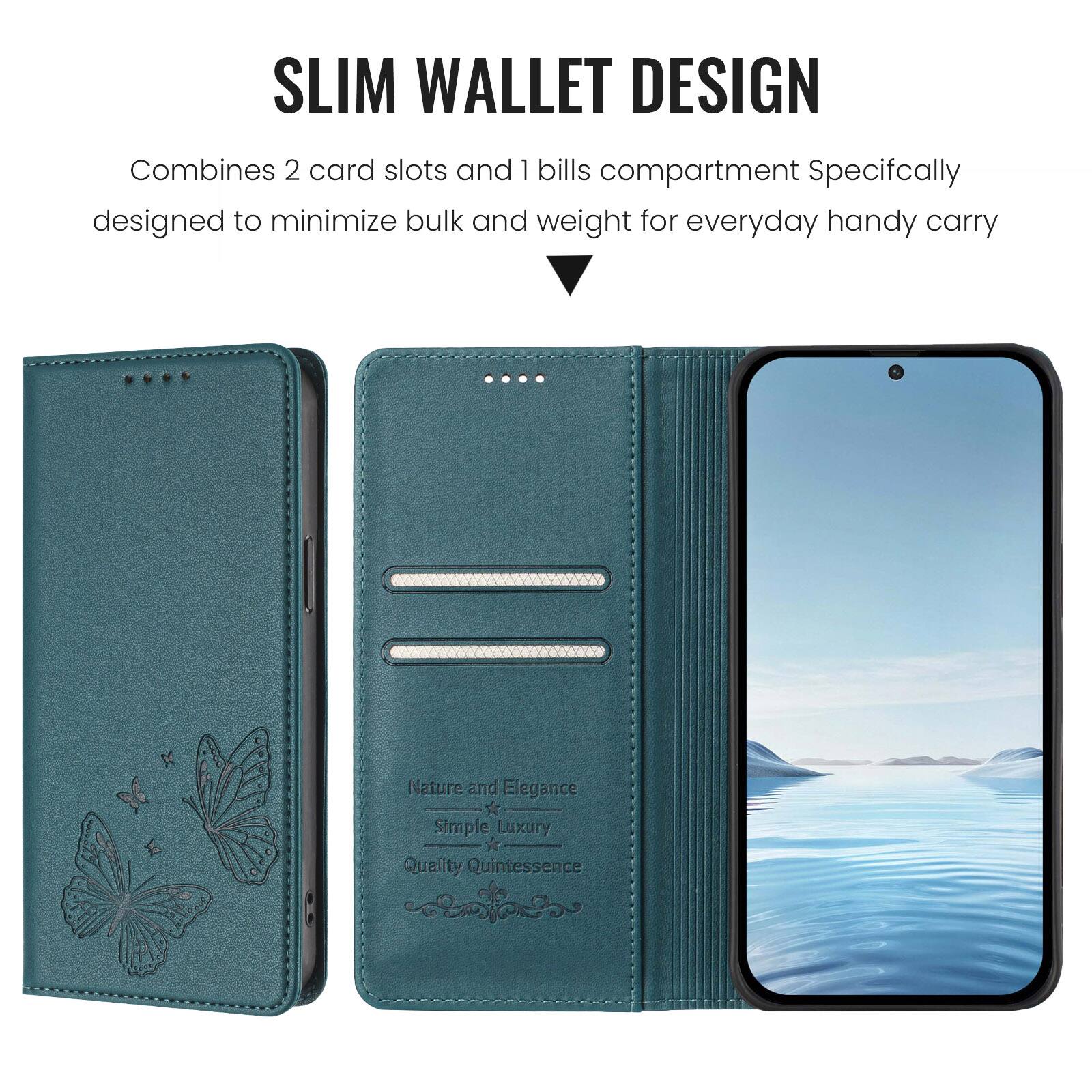 SLIM WALLET DESIGN

Combines 2 card slots and 1 bills compartment. Specifically designed to minimize bulk and weight for everyday handy carry.

Nature and Elegance  
Simple Luxury  
Quality Quintessence