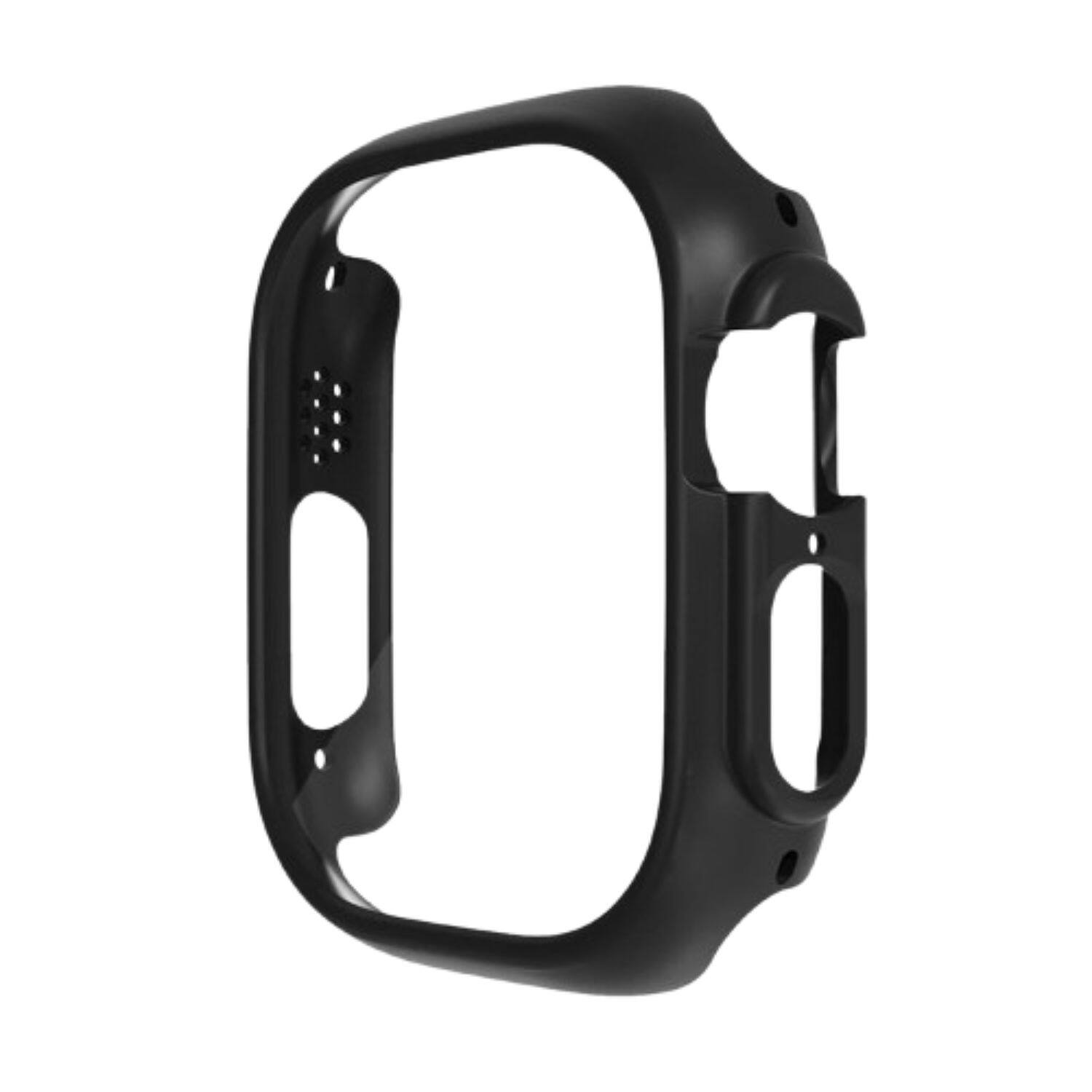 Front. Stock Preferred - Watch Case Frame Protector 41mm Hard PC Bumper for Apple Watch Series 9 8 7 - Black.
