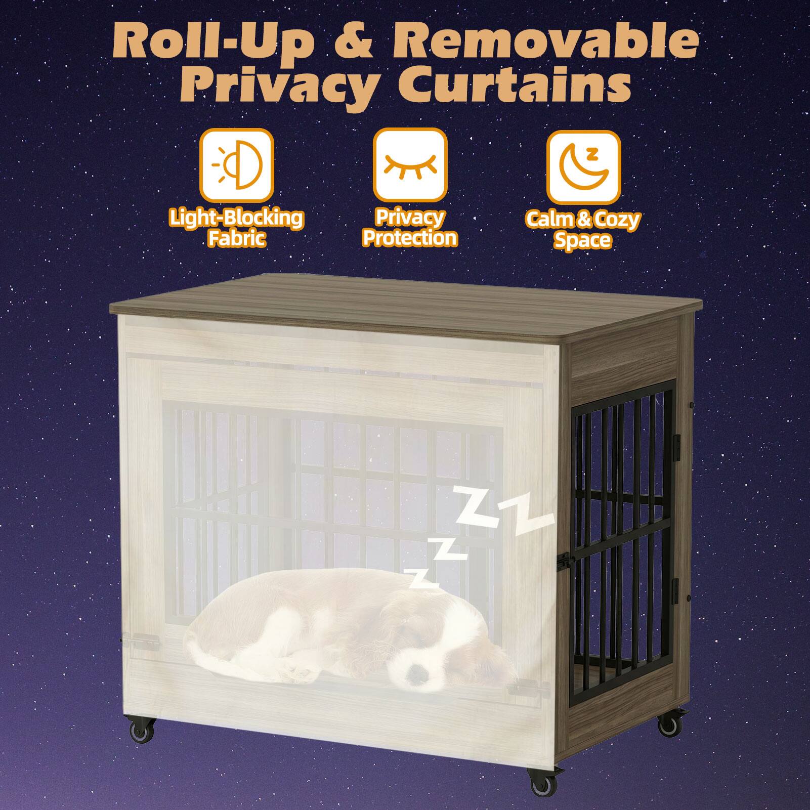 Roll-Up & Removable Privacy Curtains

- Light-Blocking Fabric
- Privacy Protection
- Calm & Cozy Space