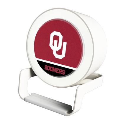 Front. Keyscaper - Oklahoma Sooners Night Light Wireless Charger And Bluetooth Speaker - Multicolor.